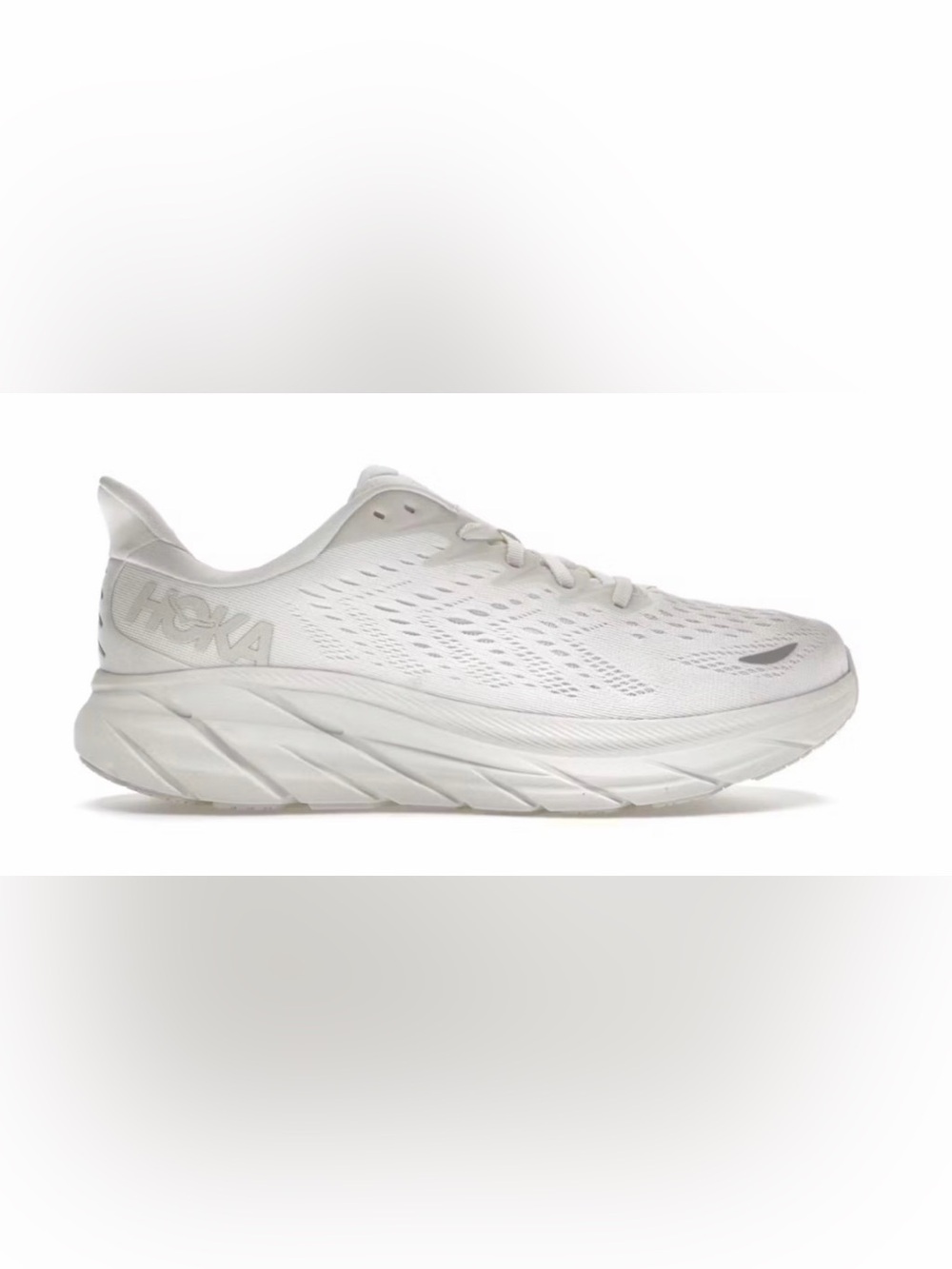 Used Hoka Women’s Clifton 8 white sneaker